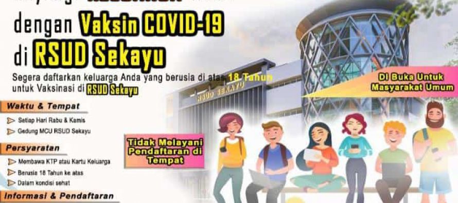 RSUD Sekayu Membuka Pendaftaran Vaksin Covid-19 Untuk Masyarakat Umum