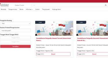 Mendaftar dan Tayang Produk Katalog Elektronik Lokal Kabupaten Musi Banyuasin