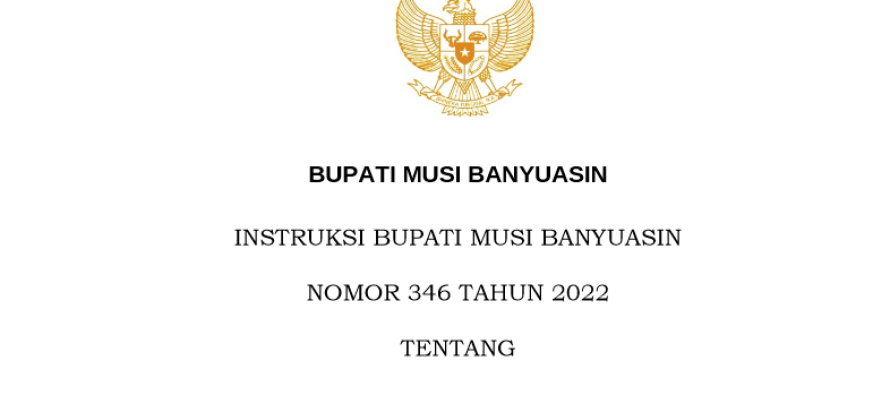 INSTRUKSI BUPATI MUSI BANYUASIN PERCEPATAN PENYELENGGARAAN KATALOG ELEKTRONIK LOKAL