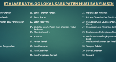 30 Etalase Katalog Lokal Kabupaten Musi Banyuasin